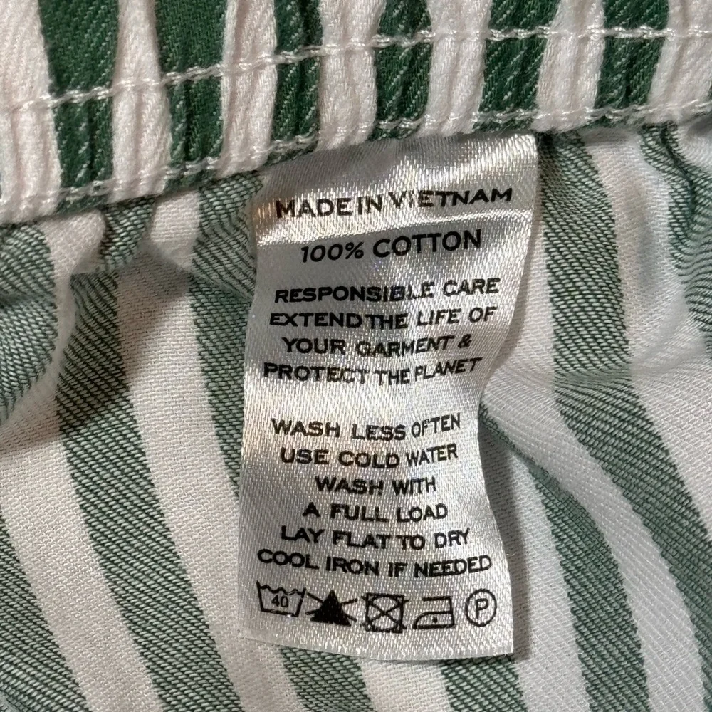 Hill House Cypress Striped Cropped Pajama Pants size Medium Cotton Lightweight - Picture 6 of 6